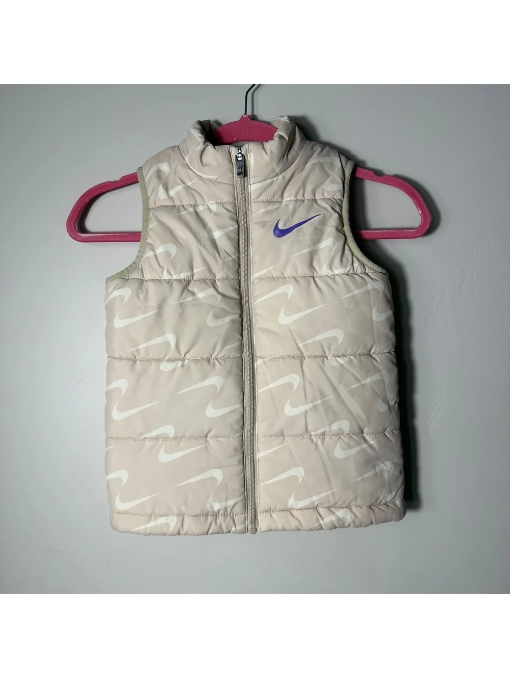 Nike Swoosh Print Puffer Vest | medium 5-6